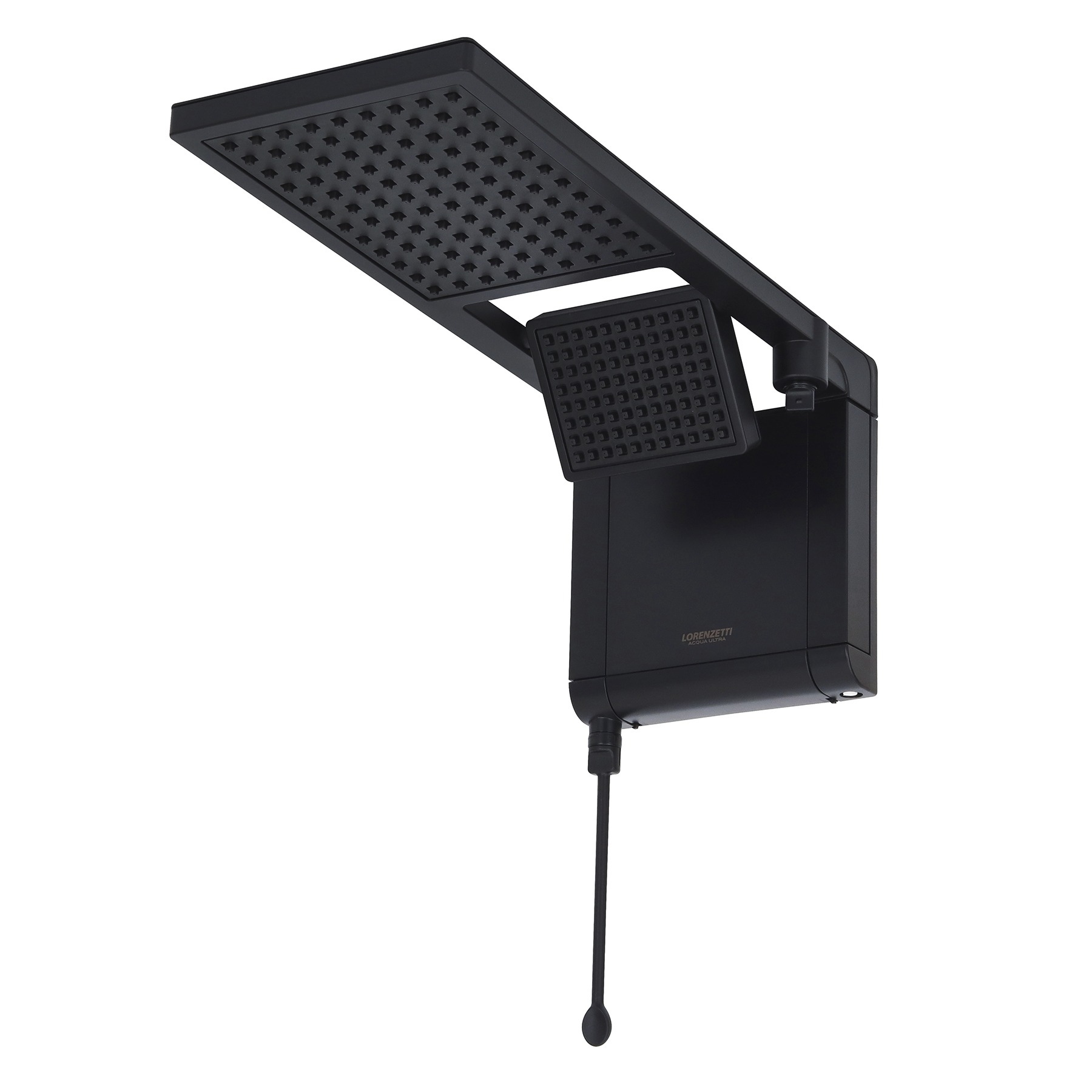 1-62.jpg Chuveiro Elétrico Eletrônico 220V 7800w Preto Fosco Quadrado Acqua Duo Ultra Lorenzetti - Imagem 1