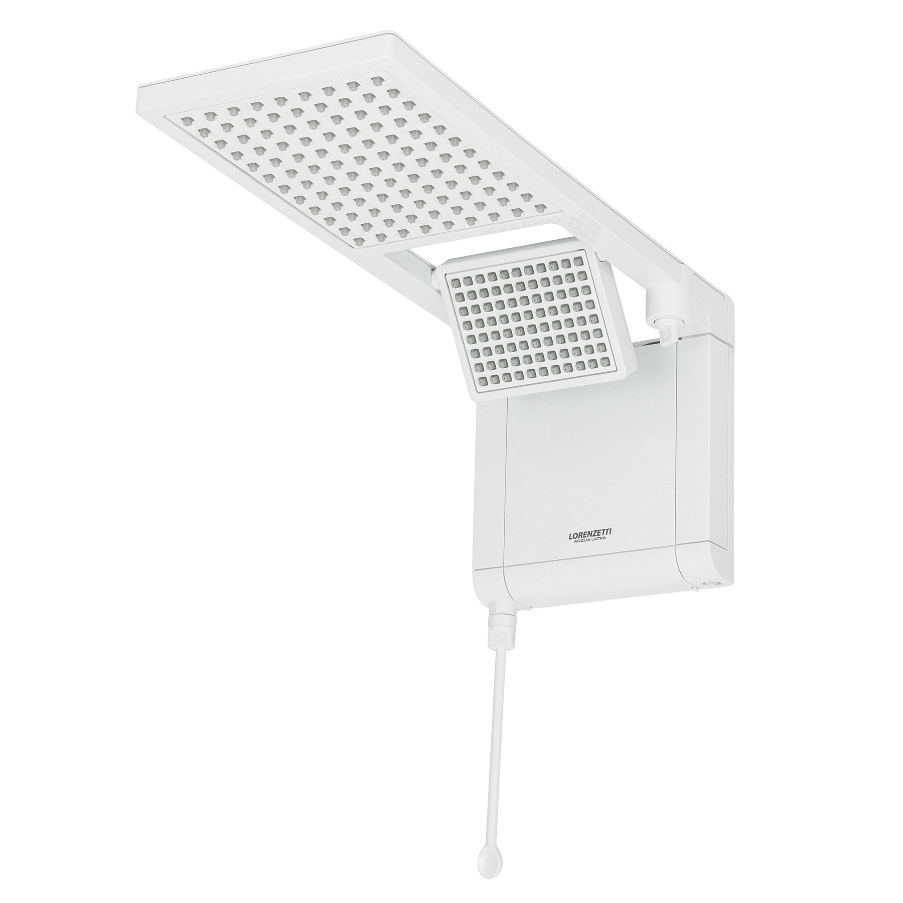 1-65.jpg Chuveiro Elétrico Eletrônico 220V 6800w Branco Quadrado Acqua Duo Ultra Lorenzetti - Imagem 1
