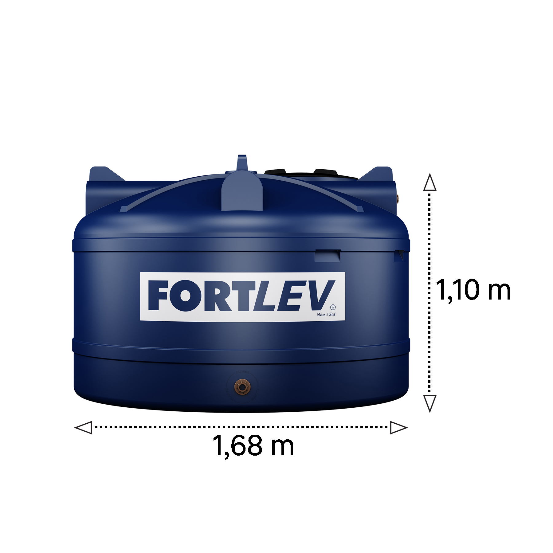Tanque 2.000L em Polietileno Fortlev - Imagem 2